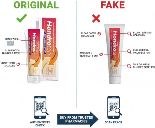 Signs of an Original hondroten